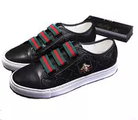 gucci leather low trainers zapatos bee elastic band